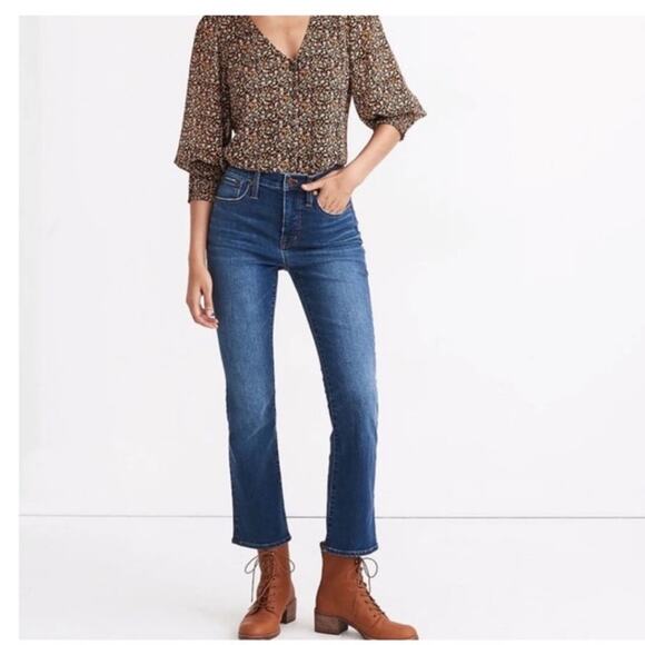 Madewell Denim - Madewell Cali Demi Boot size 28 jeans denim women crop mid rise casual capsule
